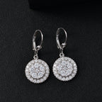 J Francis gefertigt mit SWAROVSKI - Zirkonia Ohrringe 925 Silber rhodiniert