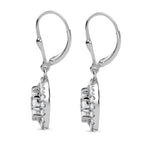 J Francis gefertigt mit SWAROVSKI - Zirkonia Ohrringe 925 Silber rhodiniert