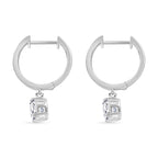 J Francis gefertigt mit SWAROVSKI Zirkonia Ohrringe 925 Silber Standard 1.95 ct