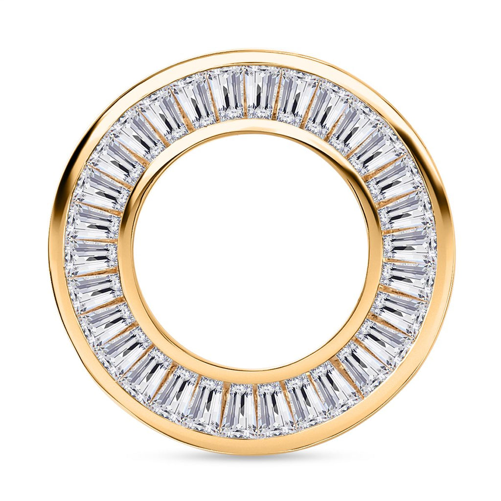J Francis gefertigt mit SWAROVSKI - Zirkonia Anhänger 925 Silber 750 Gelbgold Vermeil