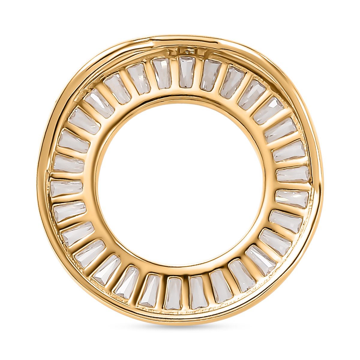 J Francis gefertigt mit SWAROVSKI - Zirkonia Anhänger 925 Silber 750 Gelbgold Vermeil