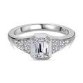 Zirkonia Ring 925 Silber rhodiniert (Größe 19.00)