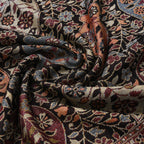 Jamawar-Schal, Viskose, 3-Schiffchen-Webung, 70x200 cm, Blumen