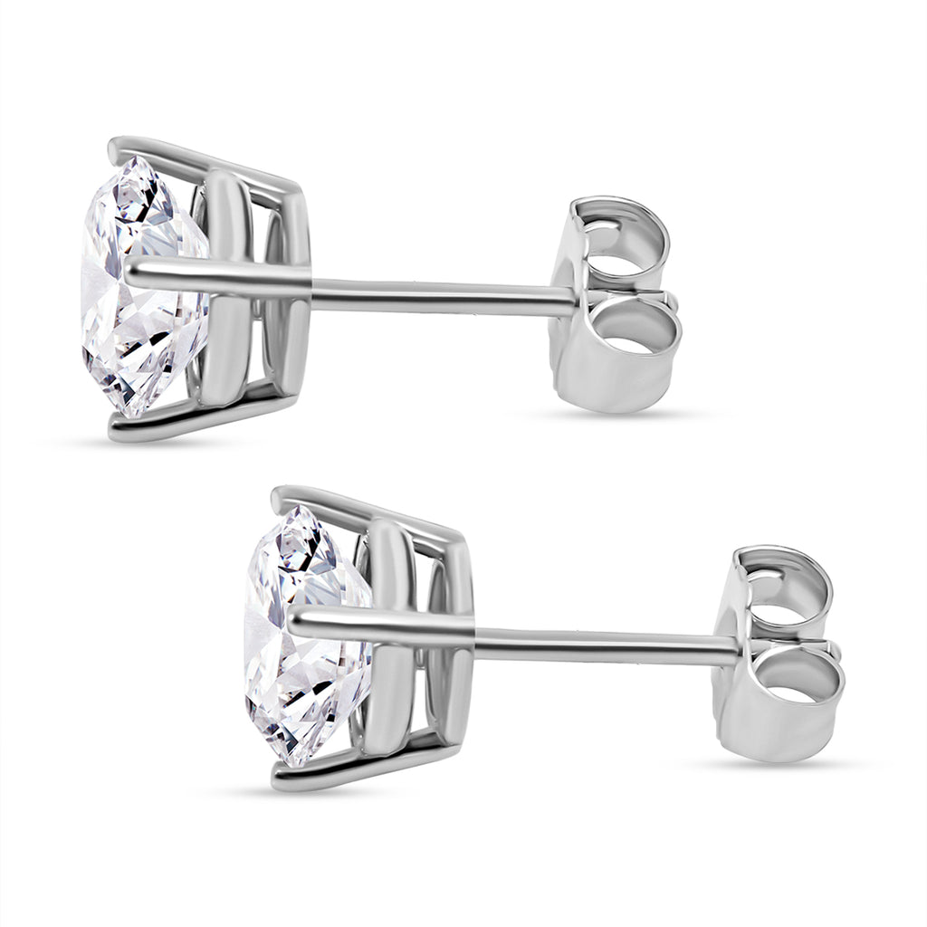 LUXURIANT DIAMOND - Lab Grown Diamant VS-EF SGL zertifiziert Ohrringe, 585 Weißgold ca. 3.00 ct