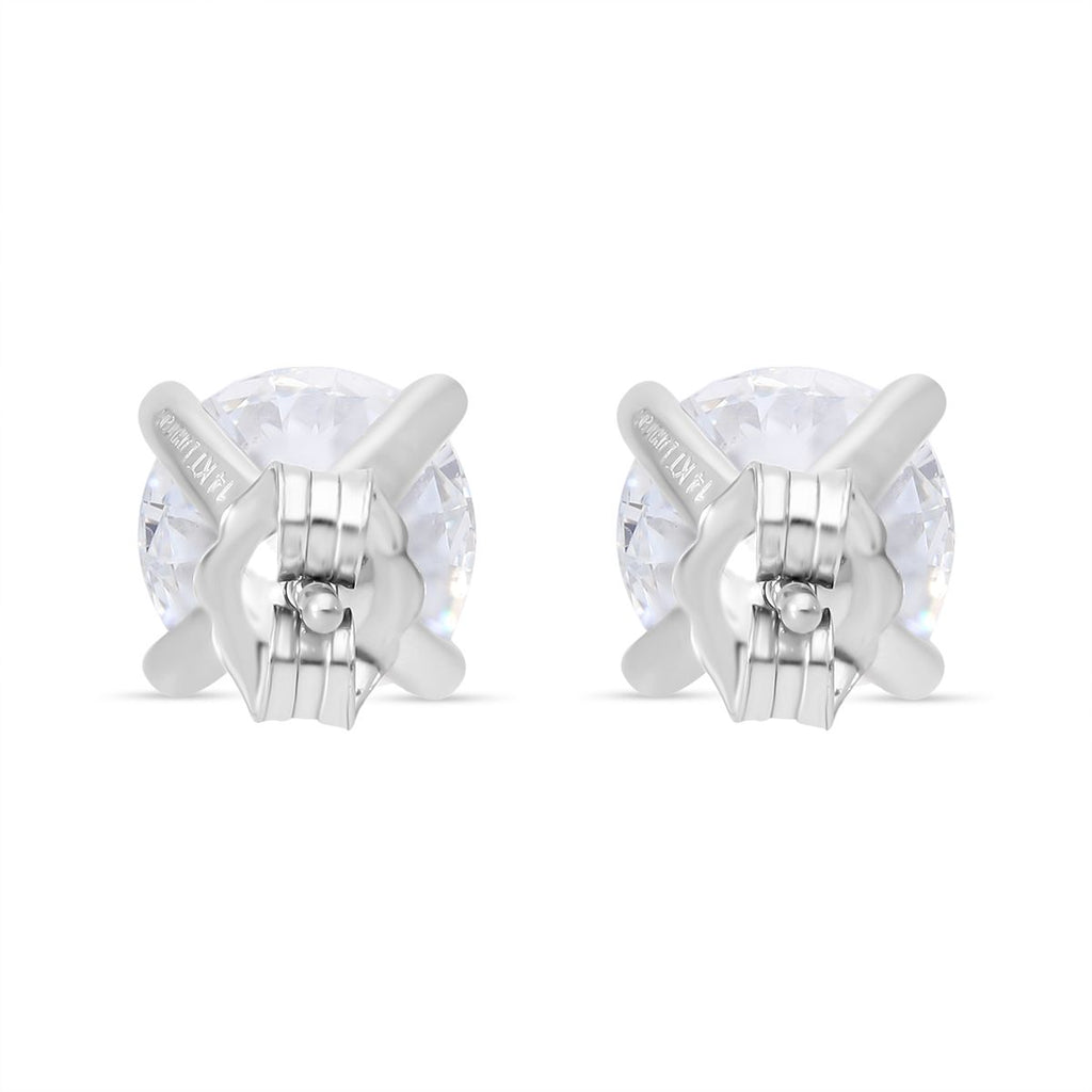 LUXURIANT DIAMOND - Lab Grown Diamant VS-EF SGL zertifiziert Ohrringe, 585 Weißgold ca. 3.00 ct