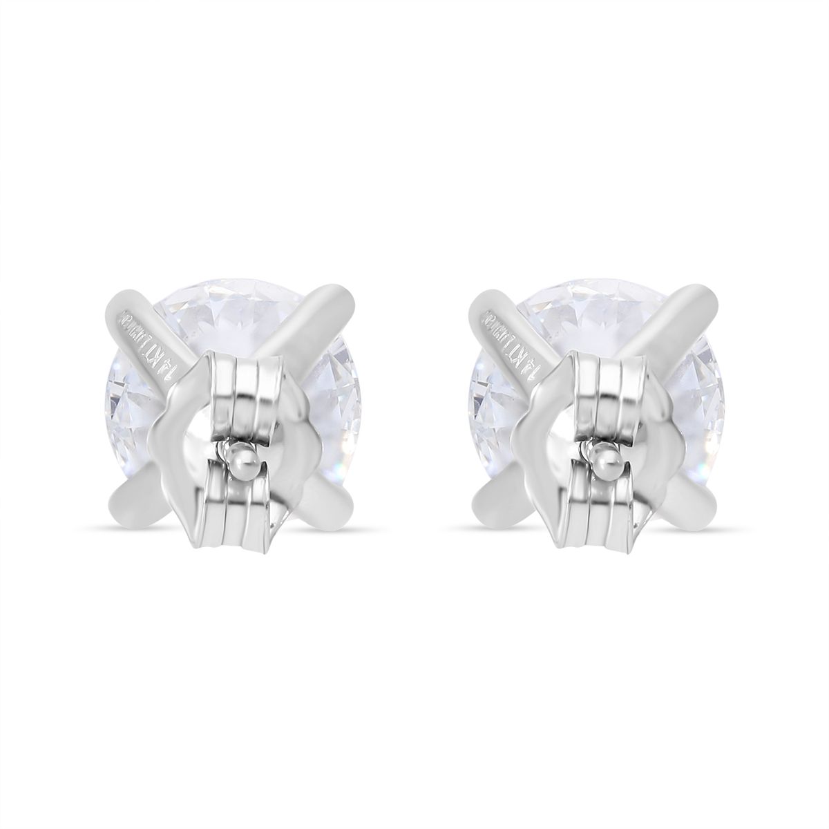 LUXURIANT DIAMOND - Lab Grown Diamant VS-EF SGL zertifiziert Ohrringe, 585 Weißgold ca. 3.00 ct