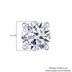 LUXURIANT DIAMOND - Lab Grown Diamant VS-EF SGL zertifiziert Ohrringe, 585 Weißgold ca. 3.00 ct