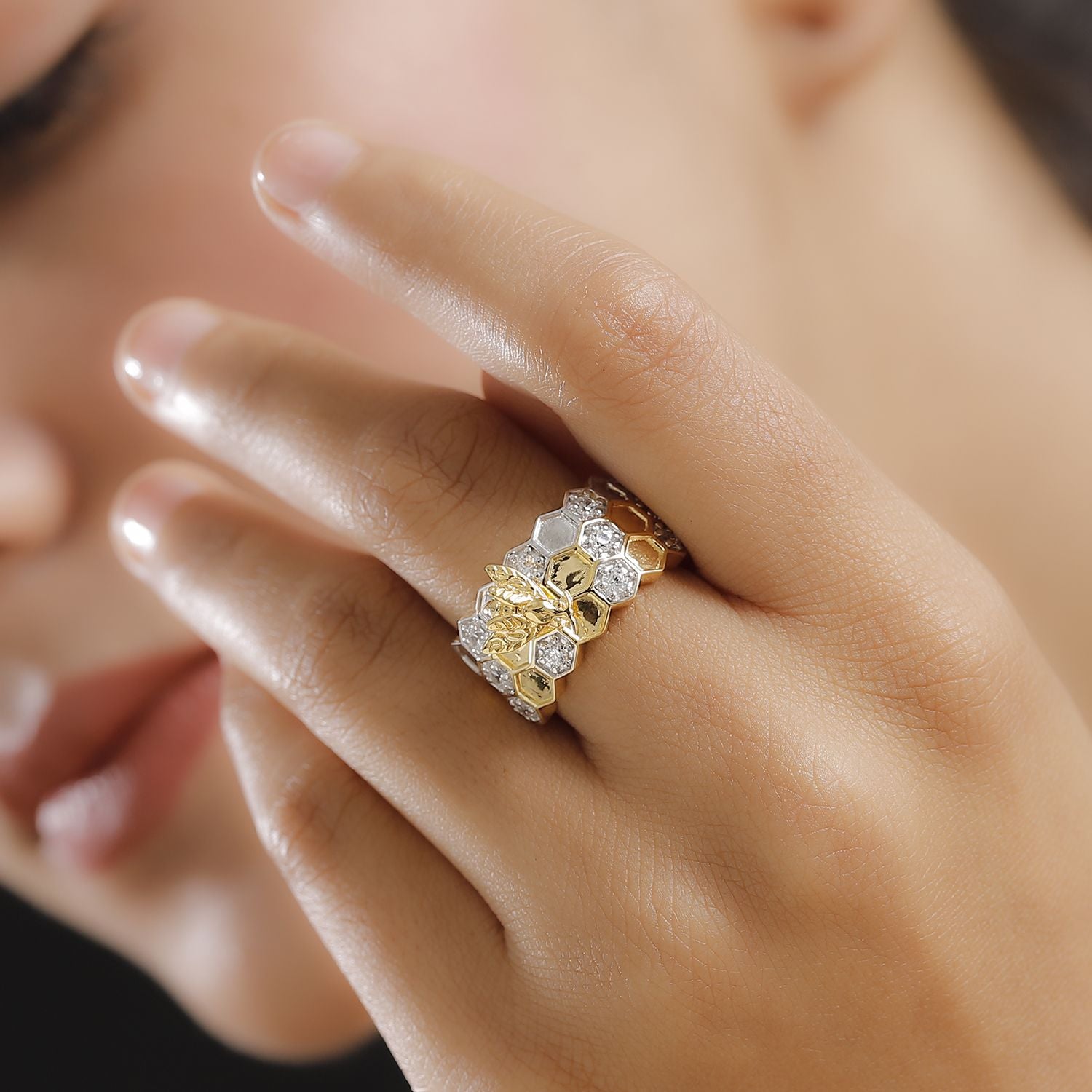 Rhodiniert und 750 Gelbgold Vermeil