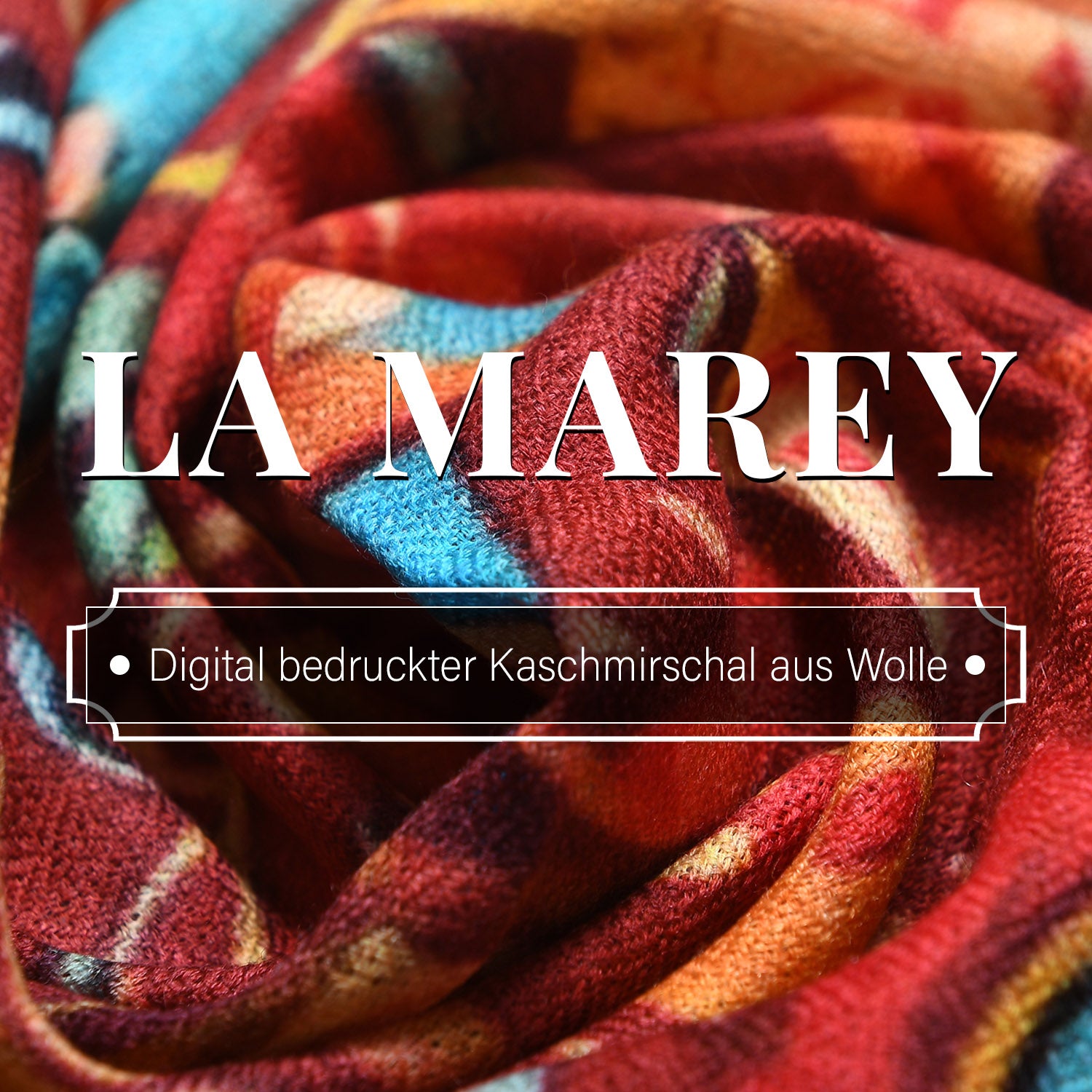 Rotwein Paisley Druck