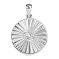 Zirkonia Anhänger 925 Silber rhodiniert 0.45 ct