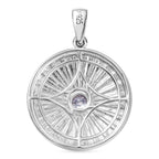 Zirkonia Anhänger 925 Silber rhodiniert 0.45 ct