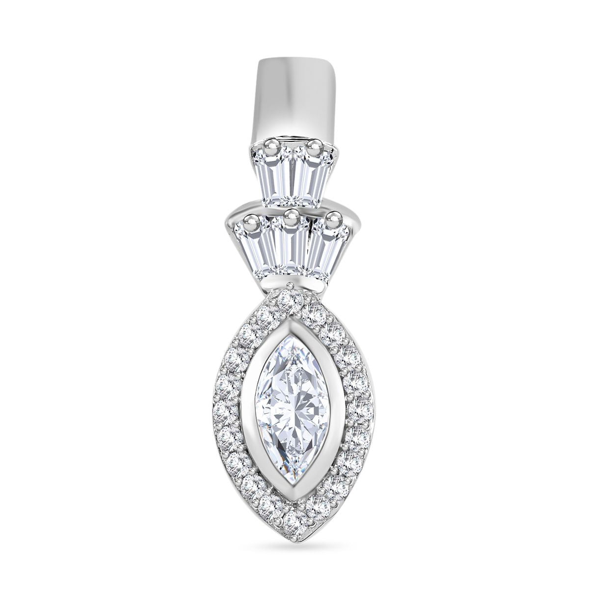 J Francis gefertigt mit SWAROVSKI - Zirkonia Anhänger 925 Silber rhodiniert
