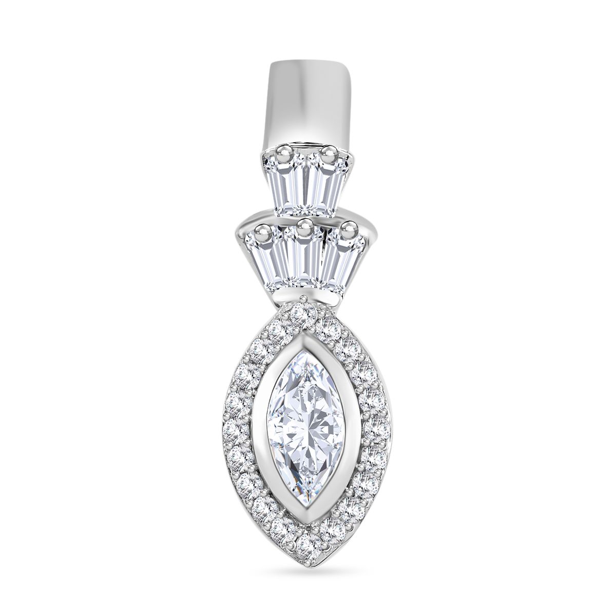 J Francis gefertigt mit SWAROVSKI - Zirkonia Anhänger 925 Silber rhodiniert