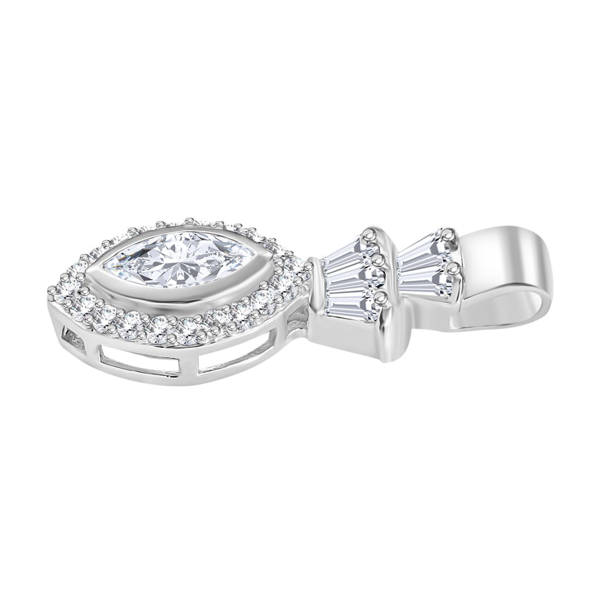 J Francis gefertigt mit SWAROVSKI - Zirkonia Anhänger 925 Silber rhodiniert