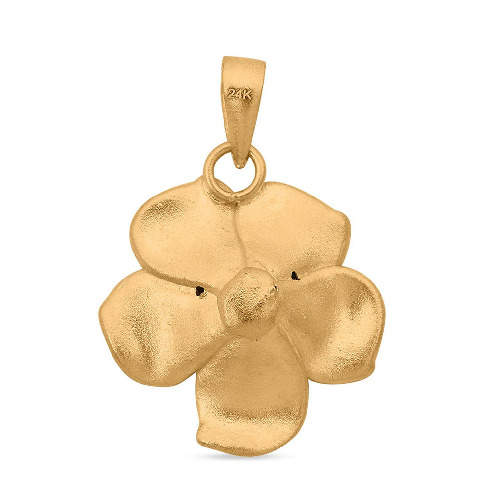 Exklusives Angebot - Feingold Frangipani (Plumeria) Anhänger, 999 Gold