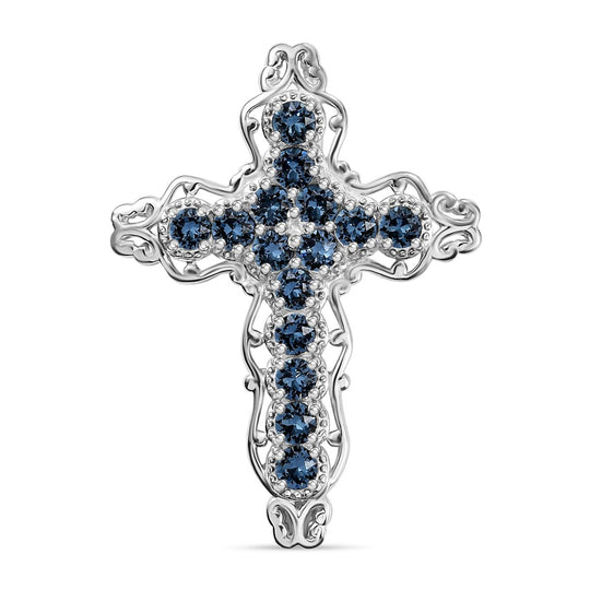 ANGEBOT DES MONATS J Francis gefertigt mit SWAROVSKI Montana Swarovski Kristall, Smaragd Swarovski Kristall Anhänger Messing