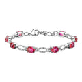 Sunset Quarz Triplette Armband ca. 19 cm 316L Edelstahl ca. 7.23 ct