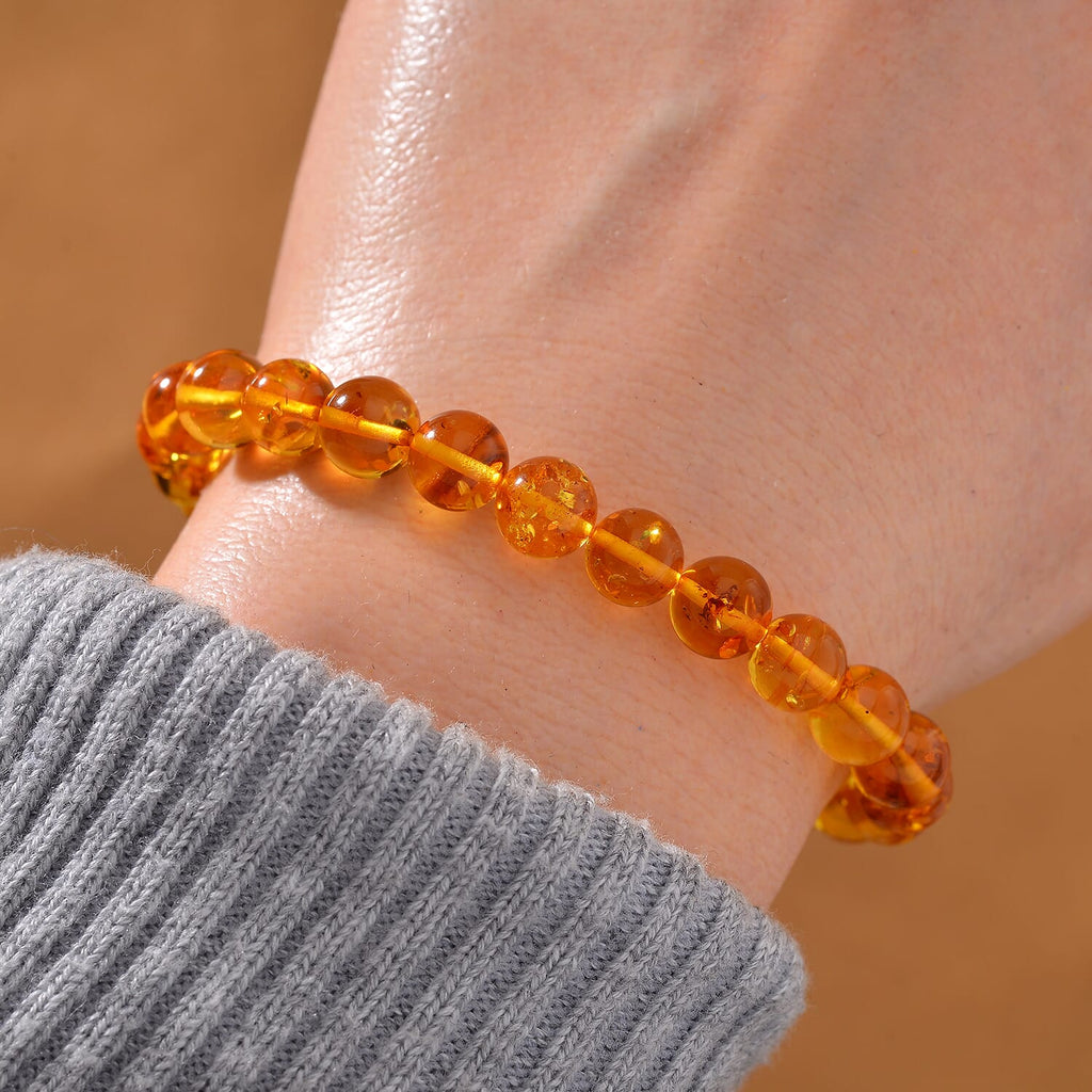 Natürliches Baltisches Bernstein Armband, Flexibel (ca. 16.5 cm)