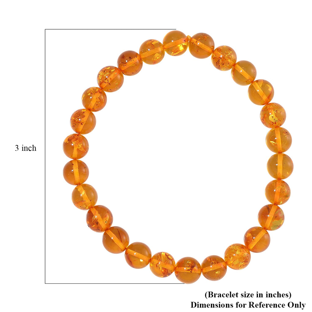 Natürliches Baltisches Bernstein Armband, Flexibel (ca. 16.5 cm)