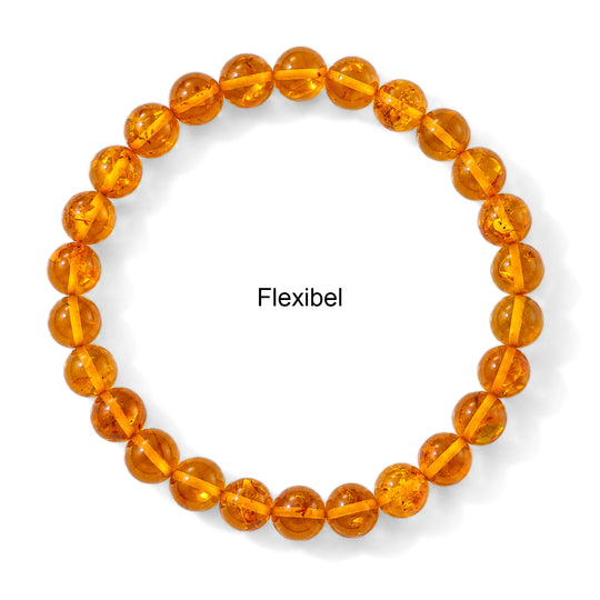 Natürliches Baltisches Bernstein Armband, Flexibel (ca. 16.5 cm)