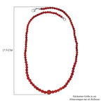 Schwamm Koralle Halskette ca. 50 cm Edelstahl platiniert ca. 88.88 ct