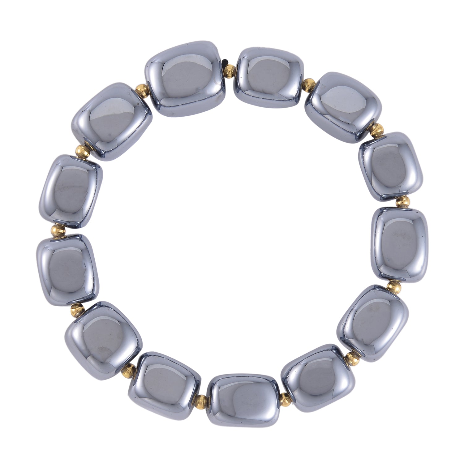 Terahertz Armband BR-Stretch cm Standard gelb vergoldet ca. 240.00 ct