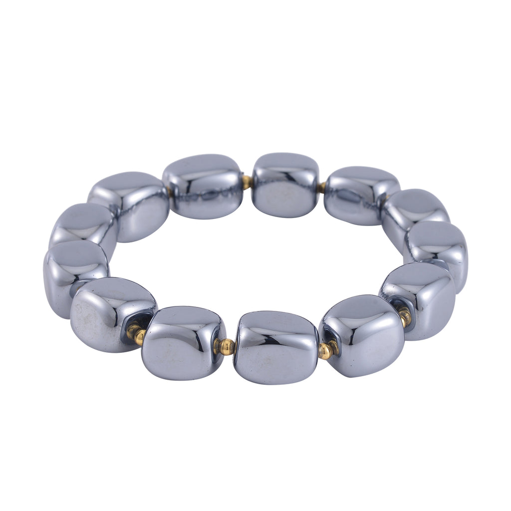 Terahertz Armband BR-Stretch cm Standard gelb vergoldet ca. 240.00 ct