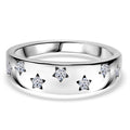 Luxuriant Diamond - Lab Grown Diamant SI-GH Ring 925 Silber platiniert (Größe 17.00) ca. 0,20 ct