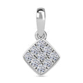 LUXURIANT SI GH Labor Diamant Anhänger, 925 Silber platiniert - 0,25 ct.