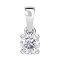 Moissanit Anhänger, 925 Silber rhodiniert - 0,22 ct.