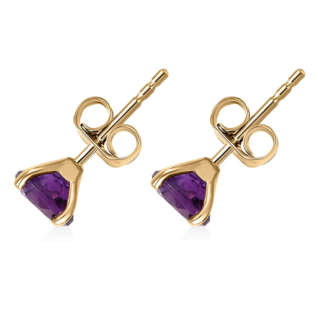 AAA Marokkanischer Amethyst Ohrringe 417 Gold ca. 1,60 ct.