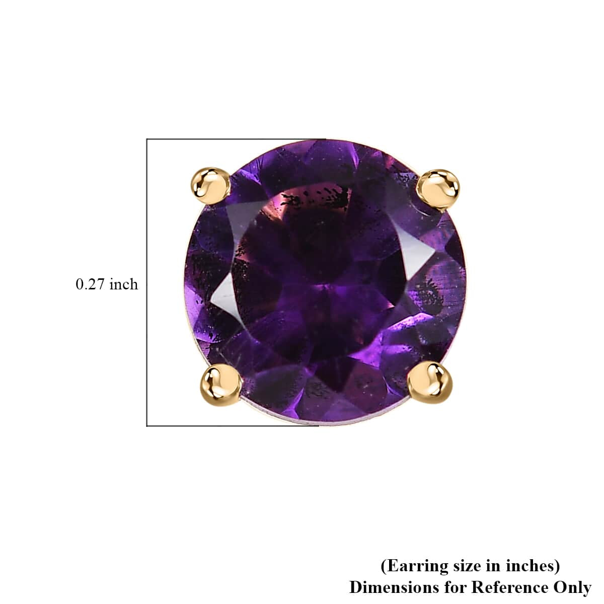 AAA Marokkanischer Amethyst Ohrringe 417 Gold ca. 1,60 ct.
