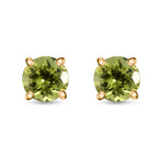 AAA Peridot Ohrringe 417 Gold ca. 1,60 ct.