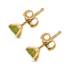 AAA Peridot Ohrringe 417 Gold ca. 1,60 ct.