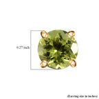AAA Peridot Ohrringe 417 Gold ca. 1,60 ct.