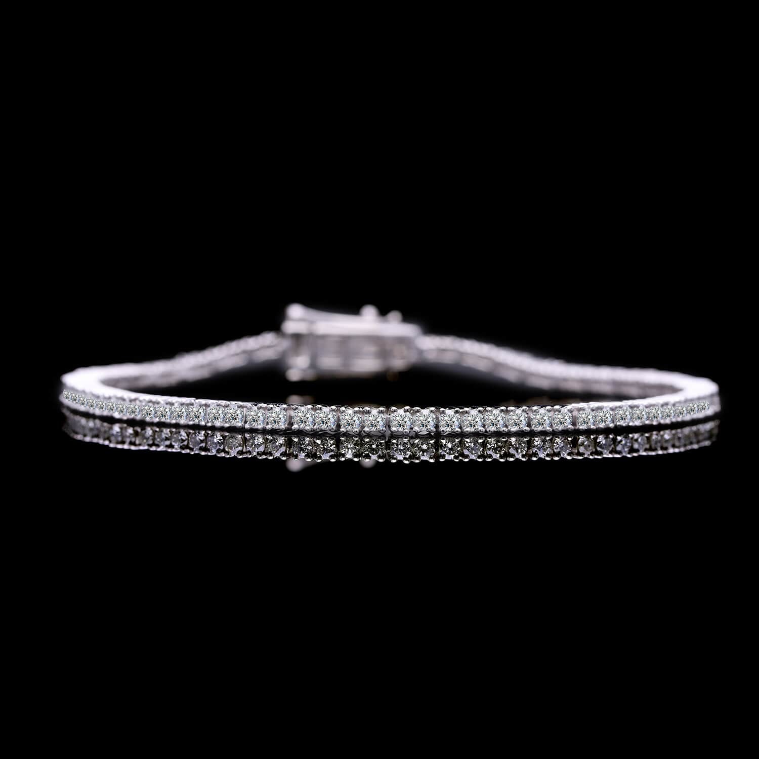 Lab Grown Diamant VS Armband ca. 19 cm 585 Gold ca. 5,03 ct.