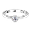 LUXURIANT DIAMOND - Lab Grown Diamant VS-EF Ring 925 Silber rhodiniert (Größe 17.00) ca. 0.25 ct