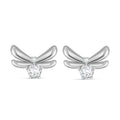 Moissanit Ohrringe 925 Silber rhodiniert ca. 0.86 ct