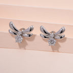 Moissanit Ohrringe 925 Silber rhodiniert ca. 0.86 ct