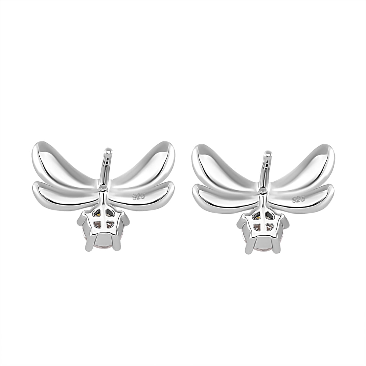 Moissanit Ohrringe 925 Silber rhodiniert ca. 0.86 ct