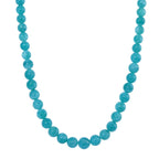 AAA Amazonit Halskette ca. 50 cm 925 Silber rhodiniert ca. 475.00 ct