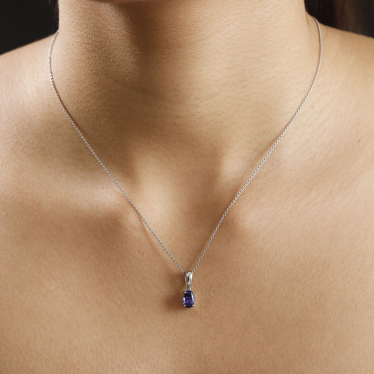 RHAPSODY AAAA Tansanit Anhänger 950 Platin ca. 1.18 ct
