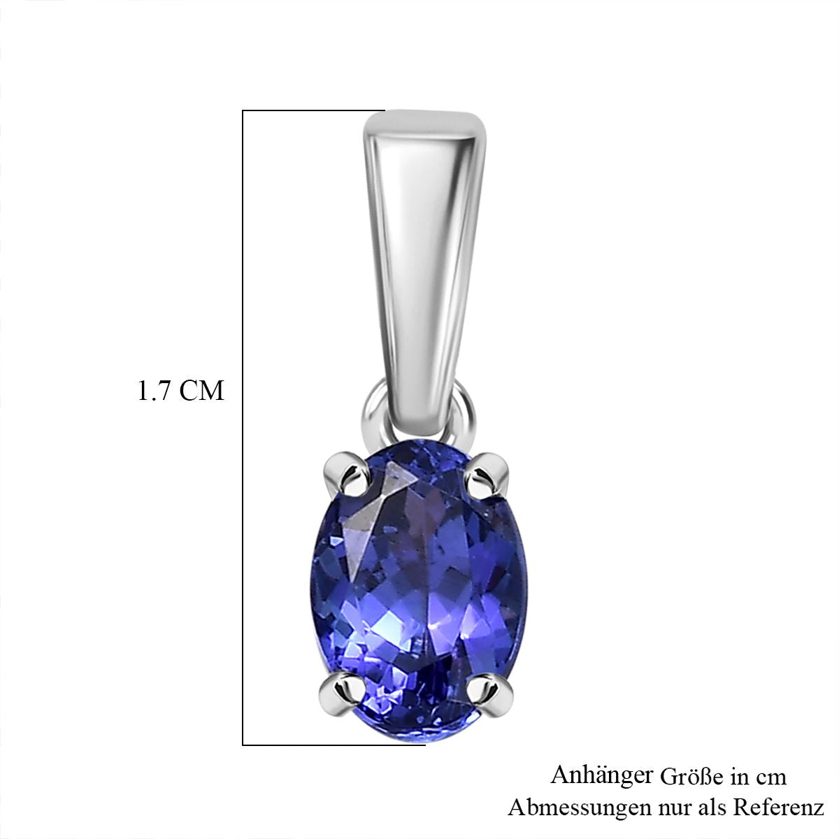 RHAPSODY AAAA Tansanit Anhänger 950 Platin ca. 1.18 ct