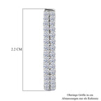 LUXURIANT DIAMOND - Lab Grown Diamant SI-GH Ohrringe 925 Silber ca. 1.50 ct