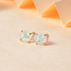 AAA Natürlicher, äthiopischer Welo Opal Ohrringe 417 Gold ca. 2,00 ct.