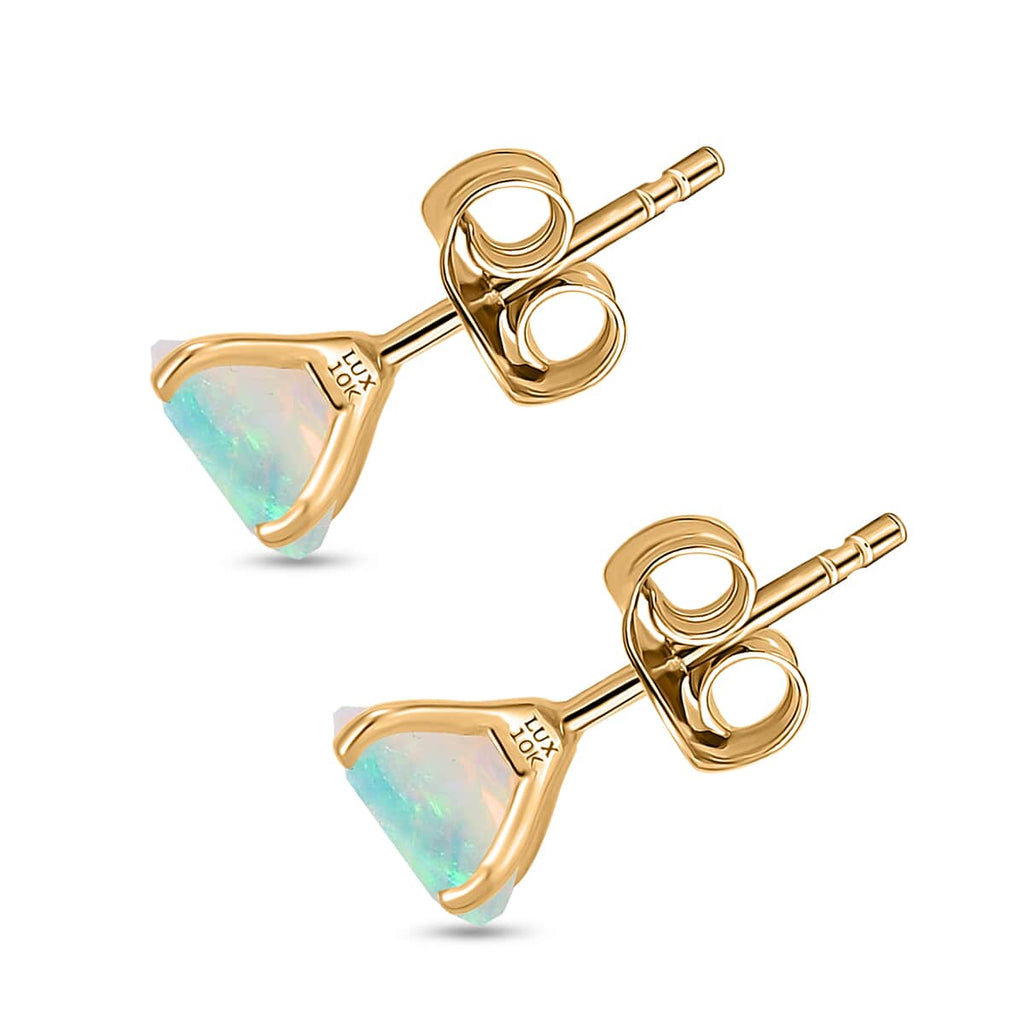 AAA Natürlicher, äthiopischer Welo Opal Ohrringe 417 Gold ca. 2,00 ct.