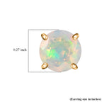 AAA Natürlicher, äthiopischer Welo Opal Ohrringe 417 Gold ca. 2,00 ct.