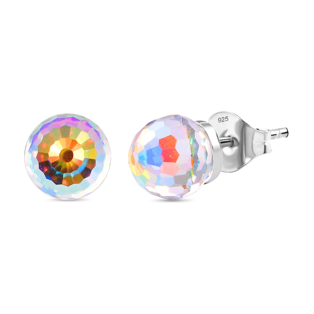 J Francis gefertigt mit SWAROVSKI AB Swarovski Kristall Ohrringe 925 Silber Standard
