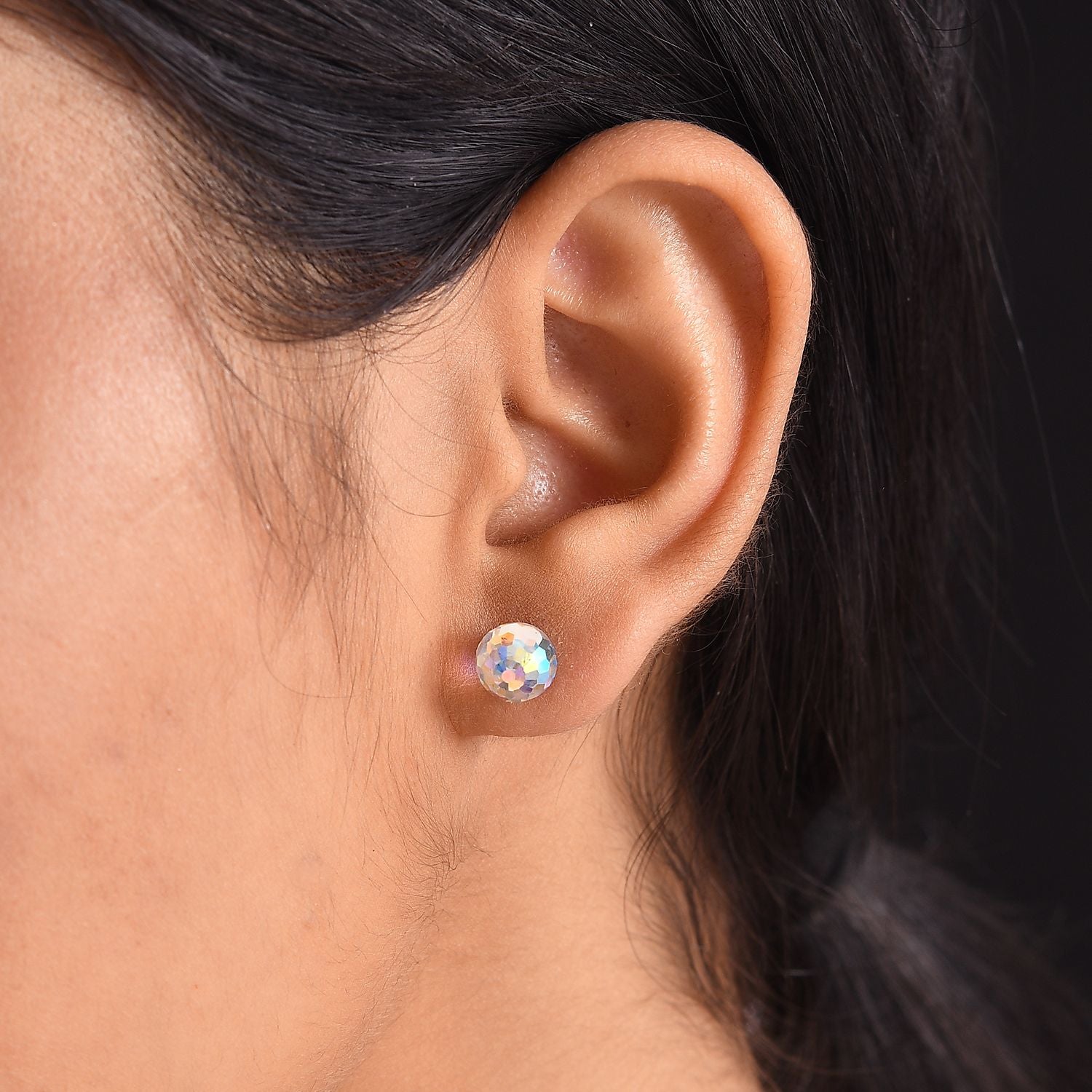 J Francis gefertigt mit SWAROVSKI AB Swarovski Kristall Ohrringe 925 Silber Standard