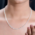 Natürlicher, äthiopischer Welo Opal Halskette ca. 45 cm 925 Silber Gelbgold Vermeil , ca. 34,00 ct.